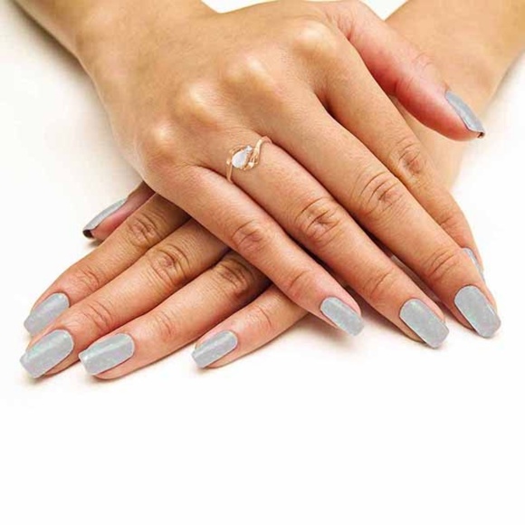 GOLD RING WITH NATURAL DIAMOND & OPAL - Picture 3 of 5